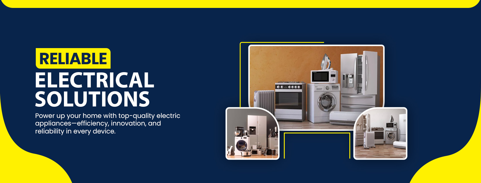 Electric Appliances Web Banner Design