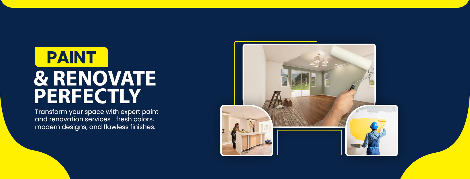 paint and enovation Web Banner Design